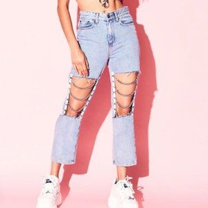 🌸ONE DAY SALE🌸 Carmar GALEXIA Knee Chain Jean